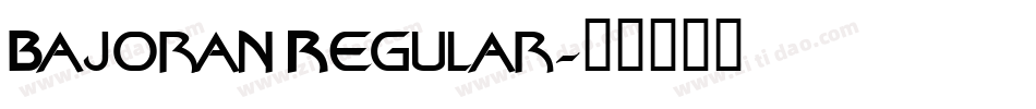 Bajoran Regular字体转换